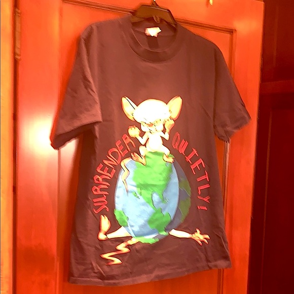 adult Navy Blue Cartoon Graphic T-Shirt - Picture 1 of 4